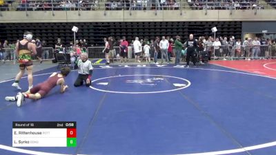 120 lbs Round Of 16 - Elijah Rittenhouse, Pottstown vs Leif Syrko, Donora