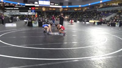 145 lbs Cons. Round 1 - Saniyah Ward, D`Youville vs Emily Medford, Grand Valley State