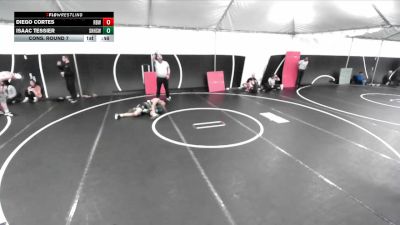 120 lbs Cons. Round 7 - Diego Cortes, Rancho Bernardo Wrestling vs Isaac Tessier, South Hills High School Wrestl