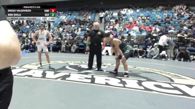 150 lbs Quarterfinal - Diego Valdiviezo, Poway vs Ben Ziola, Omaha Skutt Catholic