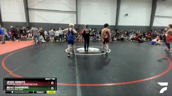 132 lbs Cons. Round 2 - Jesse Gerdts, Thurston County Wrestling Club vs Beau Sandberg, Molalla Mat Club