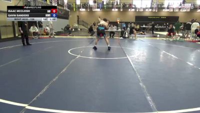 126 lbs Cons. Round 3 - Isaac McCleish, Immortal Athletics WC vs Gavin Sanders, Big Game Wrestling Club