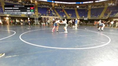 192 lbs Quarterfinal - Benjamin Jansen, Greencastle-Antrim vs Alejandro Aleman, Thomas Jefferson