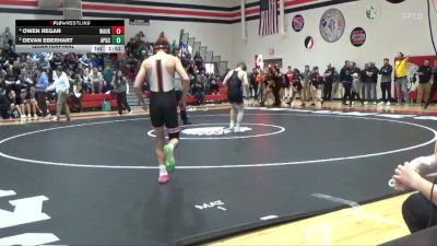 144 lbs Quarterfinal - Owen Regan, Waukon vs Devan Eberhart, AP-GC