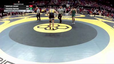 D1-165 lbs Champ. Round 1 - Braylen Crump, Butler vs Frankie Pieffer, St. Edward