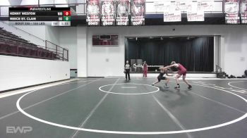 155 lbs Semifinal - Kenny Weston, Warner vs Reece St. Clair, Inola