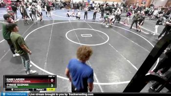 157 lbs Quarterfinal - Gabe Larsen, Coeur D`Alene High School vs Tyrese Guzman, Shadle Park