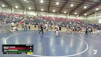 125 lbs Quarterfinal - Bailey Chafin, Oregon vs Taya Crookston, Utah
