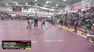 75 lbs Round 4 - Brody Albert, Carrollton Youth Wrestling vs Conley Hooper, Odessa Youth Wrestling