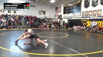 120 lbs Quarterfinal - Gabriel Bucknell, Nashua-Plainfield vs Ethan Bergman, Center Point-Urbana