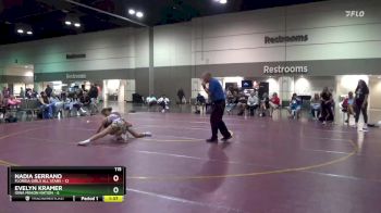 115 lbs Placement Matches (16 Team) - Evelyn Kramer, Iowa Minion Nation vs Nadia Serrano, Florida Girls All Stars