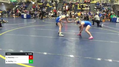 142 lbs Consy 5 - Jayli Mackey, Connellsville vs Alexia Ashby, Trinity