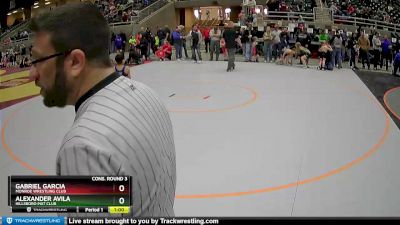 53 lbs Cons. Round 3 - Gabriel Garcia, Monroe Wrestling Club vs Alexander Avila, Hillsboro Mat Club