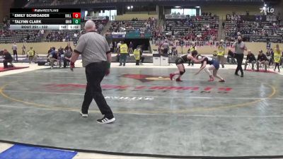 132 lbs Semifinal - Emily Schroader, Bullitt East vs Talynn Clark, Ohio County