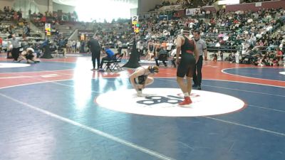 4A 150 lbs Quarterfinal - Chance Hughes, Mena vs Ocean Mullins, Berryville
