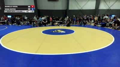 110 lbs Quarters - Isabelle Goedl, Steelclaw Wrestling Club vs Denni Bippes, Prometheus Wrestling Club