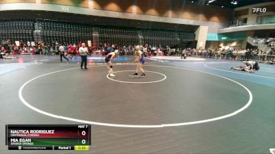 125 lbs Cons. Round 3 - Mia Egan, Spanish Springs vs Nautica Rodriguez, Centennial/Corona