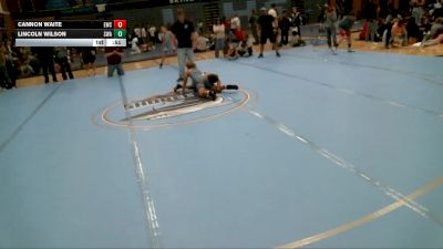 85-101 lbs Round 3 - Lincoln Wilson, Sanderson Wrestling Academy vs Cannon Waite, Excalibur Wrestling Club