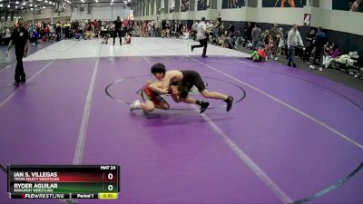 85 lbs Quarterfinal - Ryder Aguilar, Paradigm Wrestling vs Ian S. Villegas, Texas Select Wrestling