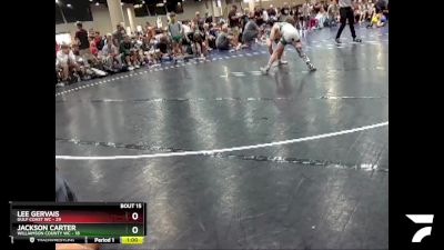 85 lbs Quarters & Wb (16 Team) - Lee Gervais, Gulf Coast WC vs Jackson Carter, Williamson County WC