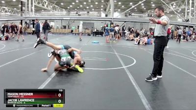 115 lbs Round 1 (4 Team) - Mason Messner, Team Shutt vs Jacob Lawrence, Brawler Elite