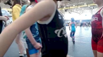 50 lbs Quarterfinals (8 Team) - Aubriella Hollandsworth, Ohio Red vs Paislye Kirk, Swag Girls