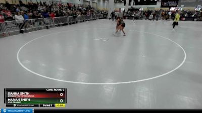 125 lbs Cons. Round 2 - Sianna Smith, Borger Youth Wrestling vs Mariah Smith, Jflo Trained
