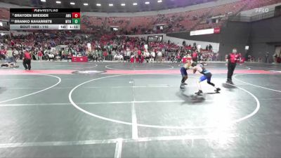 110 lbs 5th Place Match - Brayden Breider, Askren Wrestling Academy vs Branko Navarrete, Cuba City Wrestling