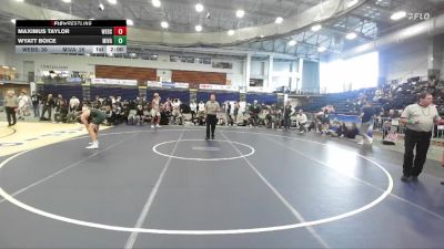 160 lbs Semifinals (4 Team) - Wyatt Boice, Minisink Valley vs Maximus Taylor, Webster Schroeder High Sch