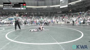 49 lbs Consi Of 16 #2 - Cannon Francis, Team Tulsa Wrestling Club vs Kellen DeLain, Blackwell Wrestling Club