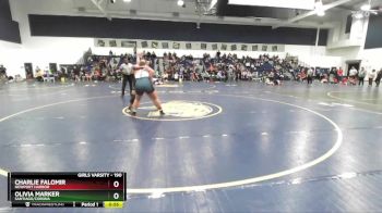190 lbs 3rd Place Match - Charlie Falomir, Newport Harbor vs Olivia Marker, Santiago/Corona