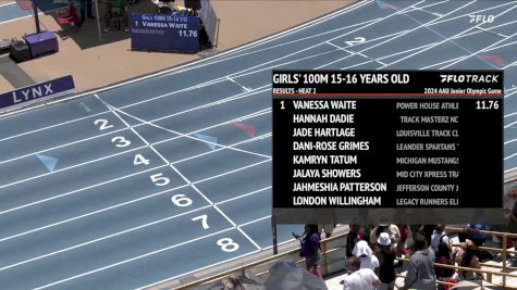 Youth Girls' 100m, Semi-Finals 3 - Age 15-16