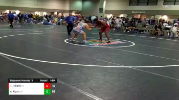 220 lbs Placement Matches (16 Team) - Terrion Hillard, Bandits vs Alexander Ryan, Indiana Smackdown Black