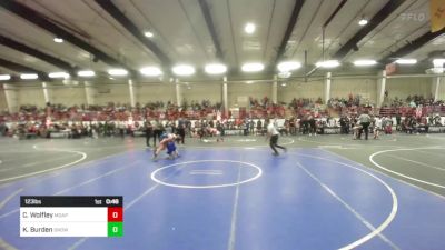 123 lbs Consi Of 16 #2 - Connor Wolfley, Moapa Valley vs Krew Burden, Snowflake Lobos