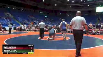 220 lbs Quarterfinals (8 Team) - Evan Antonio, Colfax (Ridgeview) vs Xander Oliver, Yorkville Christian