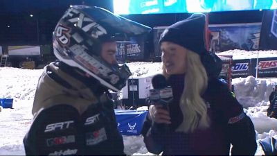 Elias Ishoel Attends USAF Snocross National In Salamanca, NY