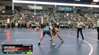 160 lbs Quarterfinal - Jshawn Sterling, Ready RP Nationals vs Cade Hirstine, Black Fox Wrestling Academy