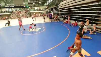 52-57 lbs Round 2 - Reese Alger, Taylorville Wrestling Club vs Penelope Flores, Cory Clark Wrestling