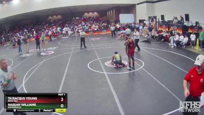 5A 152 lbs Cons. Round 1 - Ta`racqus Young, Rock Hill vs Hassan Williams, Summerville