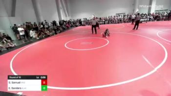 58 lbs Round Of 16 - GeneGene Samuel, Pride WC vs Elliott Sanders, BlackCat WC