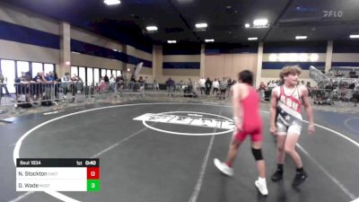 102 lbs Consi Of 16 #1 - Noah Stockton, East Valley WC vs Derek Wade, Mustangs WC