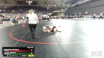 1B/2B 106 Semifinal - Preston Neufeld, Reardan vs Creed Wright, Darrington