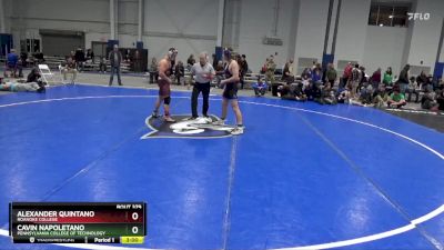 157 lbs 5th Place Match - Alexander Quintano, Roanoke College vs Cavin Napoletano, Pennsylvania College Of Technology