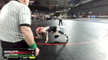 1B/2B 145 Semifinal - Logan Stucker, Tonasket vs Ashton Strobel, Liberty (Spangle)