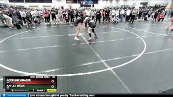 144 lbs Cons. Round 4 - Kaylee Davis, OK vs Addeline Graser, NE