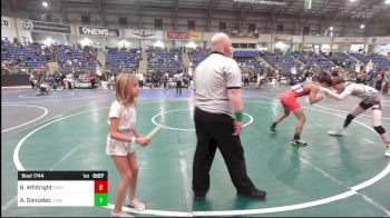 126 lbs Consi Of 16 #2 - Benjamin Whitright, Cheyenne East HS vs Anthony Gonzalez, Llwc