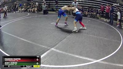 160 lbs Round 1 (6 Team) - Maddox Martin, Team Texas Blue vs Kody Doran, Team Missouri