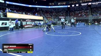 1A-132 lbs Champ. Round 2 - Brody Brisker, Wilton vs Trey Ramer, Durant