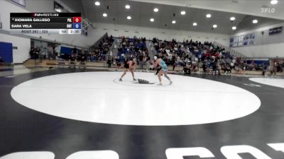 124 lbs Cons. Round 5 - Xiomara Gallego, Palomar College vs Sara Vela, Unattached