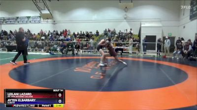 124 lbs Champ. Round 1 - Leilani Lazaro, Mt. San Antonio College vs Ayten Elbarbary, Cuesta